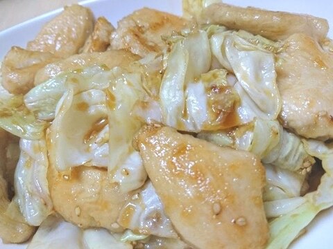 鶏むね肉とキャベツの旨ダレ炒め